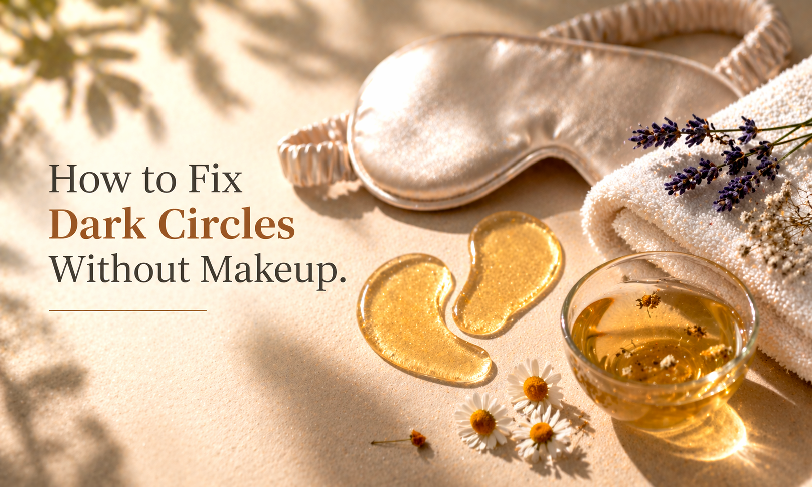 Cause-based ways to improve dark circles without makeup
