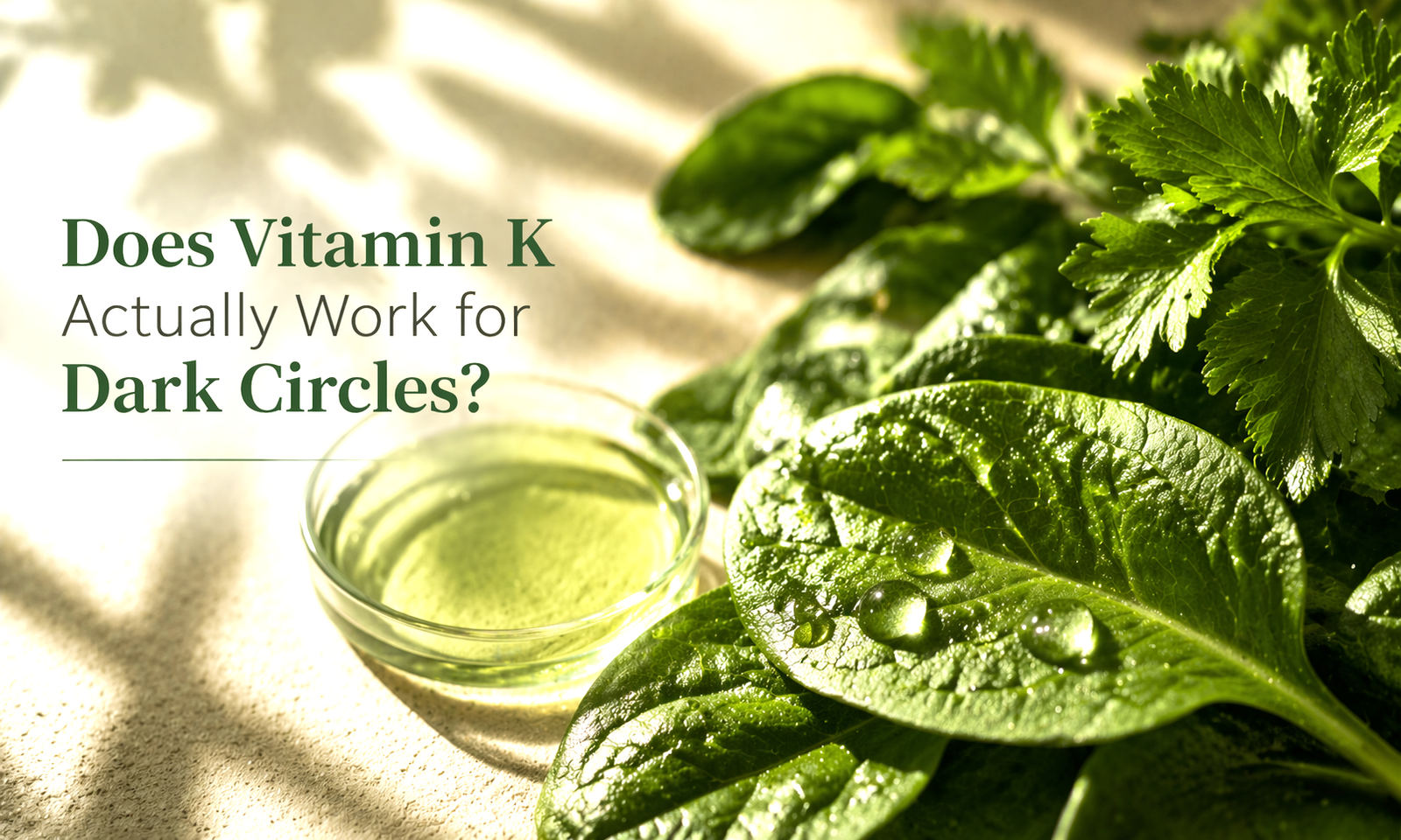 Vitamin K for dark circles evidence guide