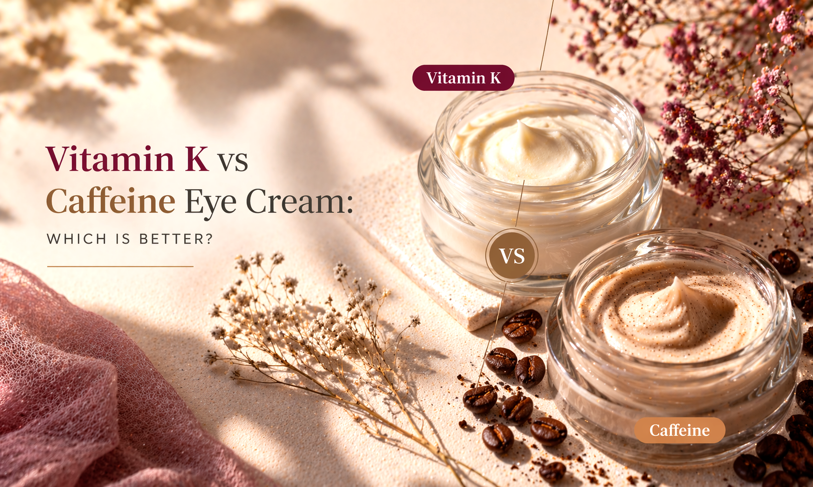 Vitamin K vs Caffeine Eye Cream: Which Is Better?