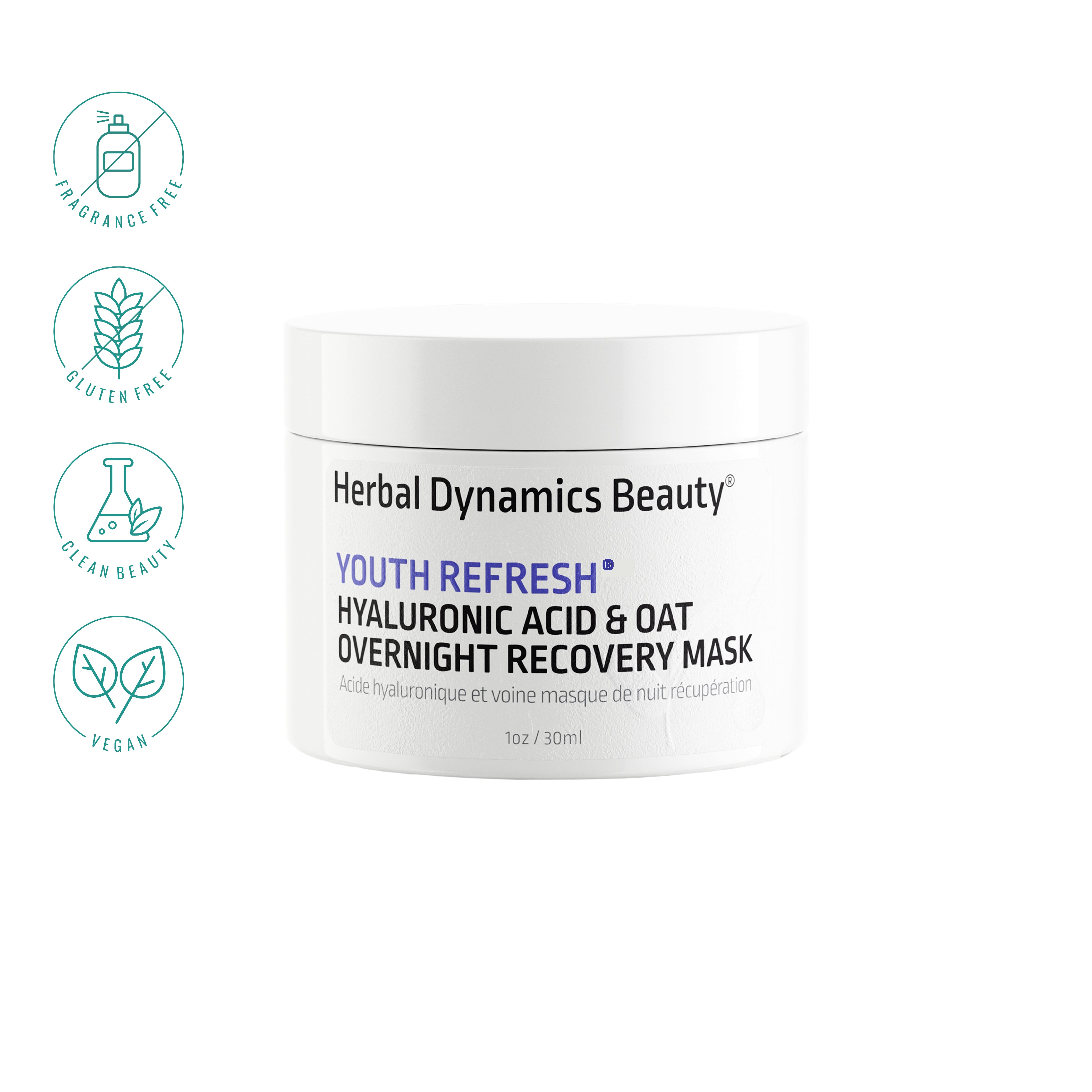 Youth Refresh® Hyaluronic Acid & Oat Overnight Recovery Mask
